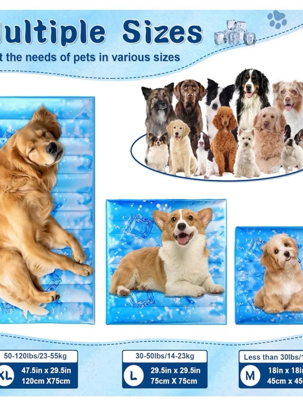 L Dog Cooling Mat